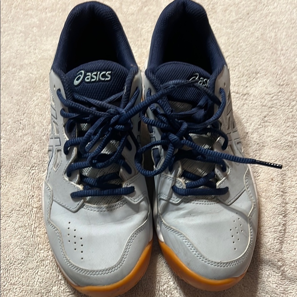 Asics Blue and White Athletic Shoes for Performance